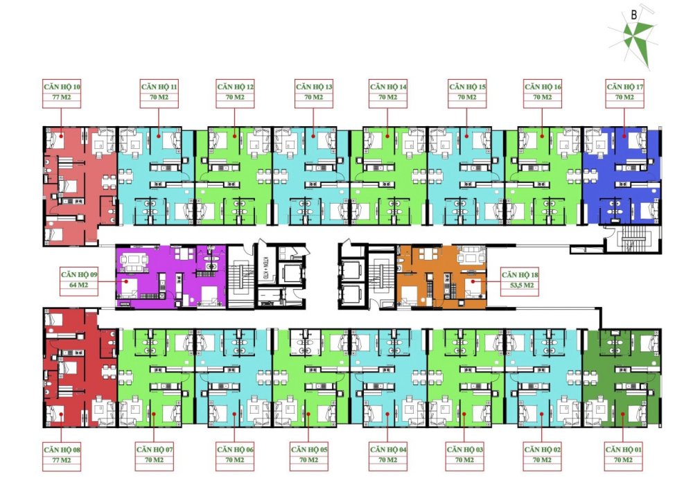 Mặt bằng dự án khu nhà ở xã hội IEC Residences Hà Nội