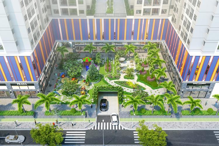 Công viên trung tâm ngay tại dự án căn hộ Lux Riverview Quận 7