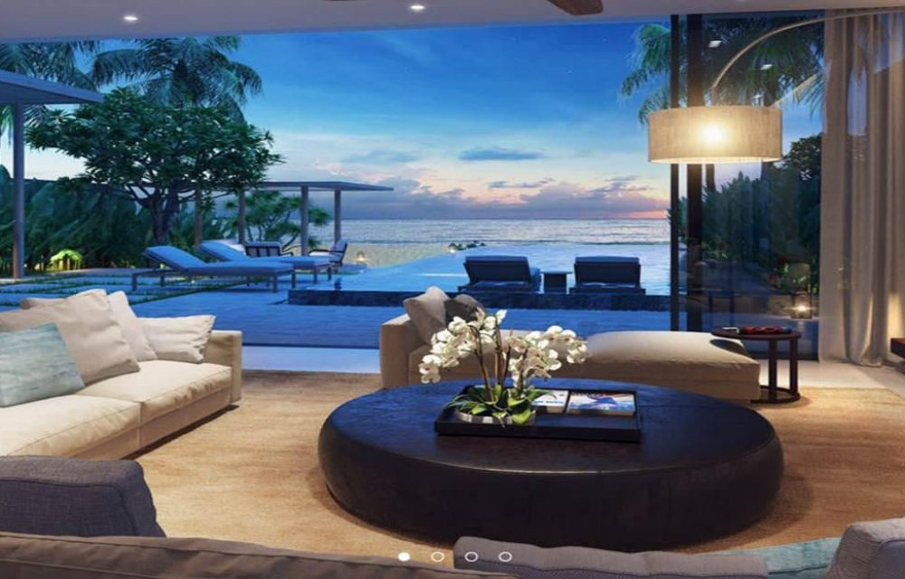Thiết kế phòng khách dự án căn hộ Ray De Manor Hồ Tràm Bà Rịa