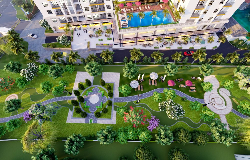 Công viên trung tâm tại căn hộ Masteri Parkland 