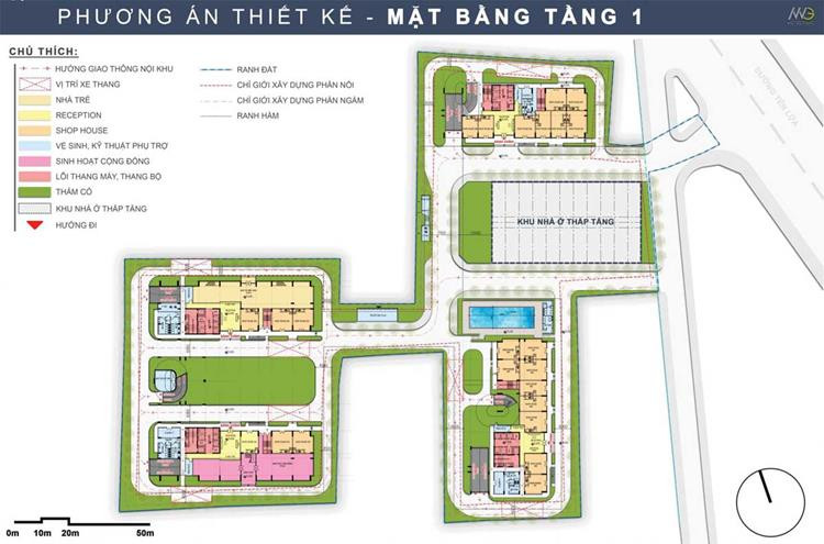 Phương án thiết kế tầng hầm dự án căn hộ Moonlight Complex