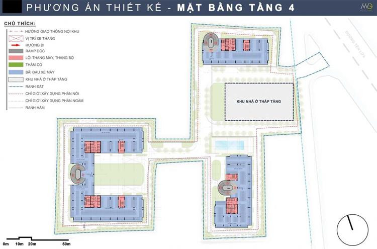 Phương án thiết kế tầng tầng 5 dự án căn hộ Moonlight Complex