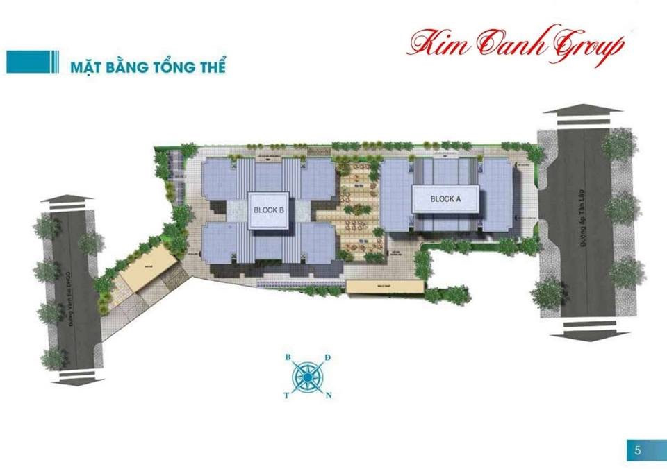 Mặt bằng thiết kế 2 Block căn hộ The East Gate