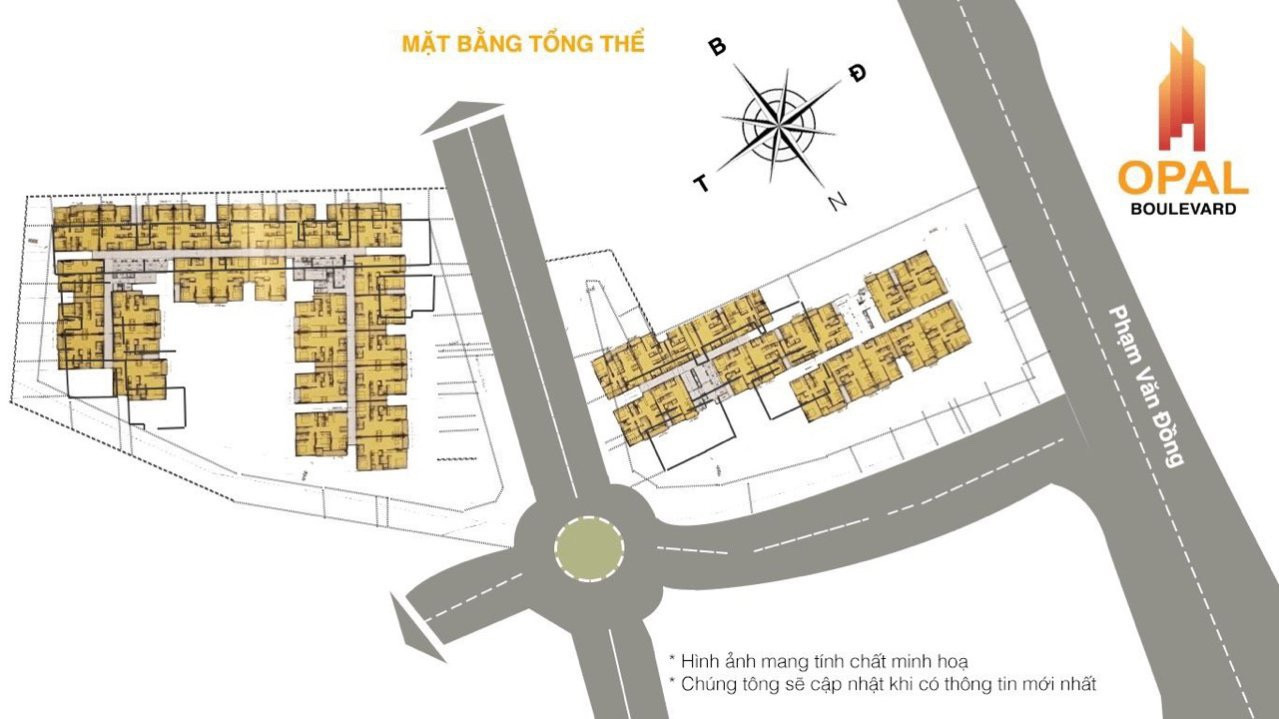 Mặt bằng Opal Boulevard