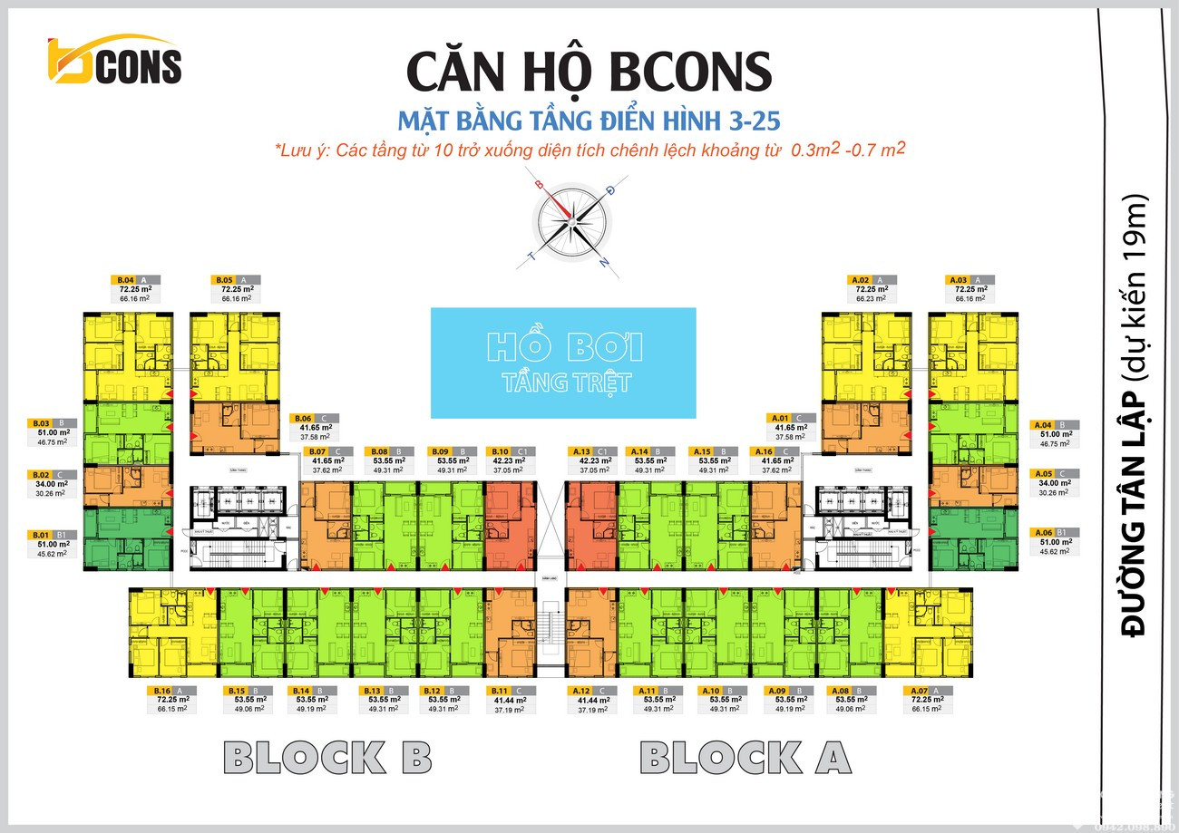 mặt bằng dự án 