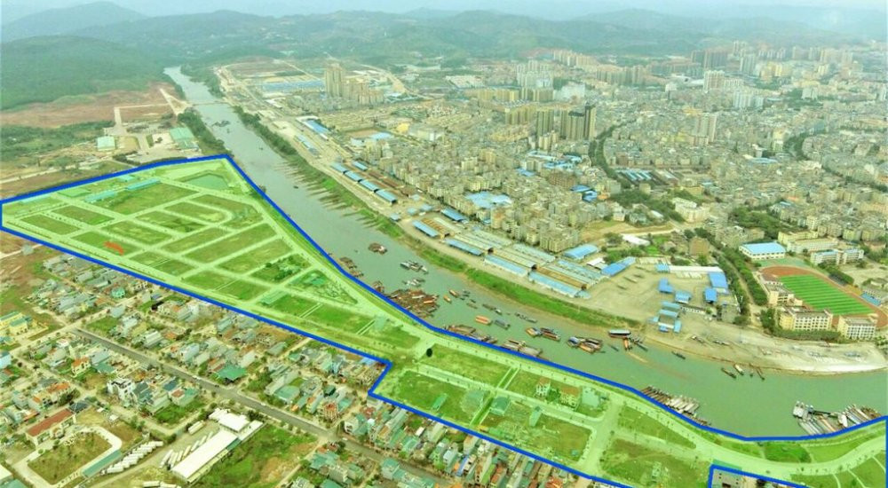 Vị trí thực tế dự án Royal Riverside City Móng Cái Quảng Ninh 