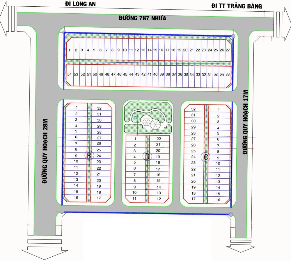 Tiện ích trên bản đồ Mai Anh Mega Mall Trảng Bàng Tây Ninh