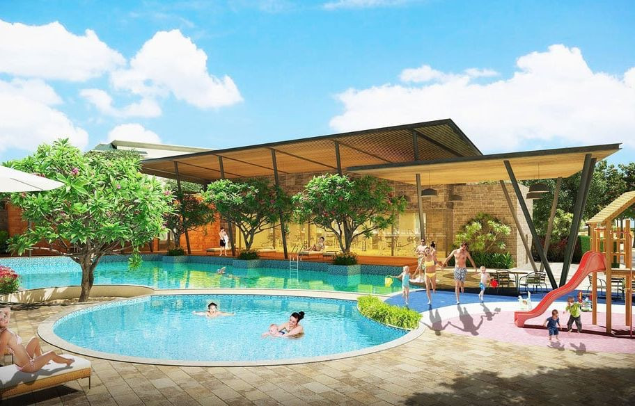 Thiết kế hồ bơi của biệt thự vườn dự án Saigon Universe Villas
