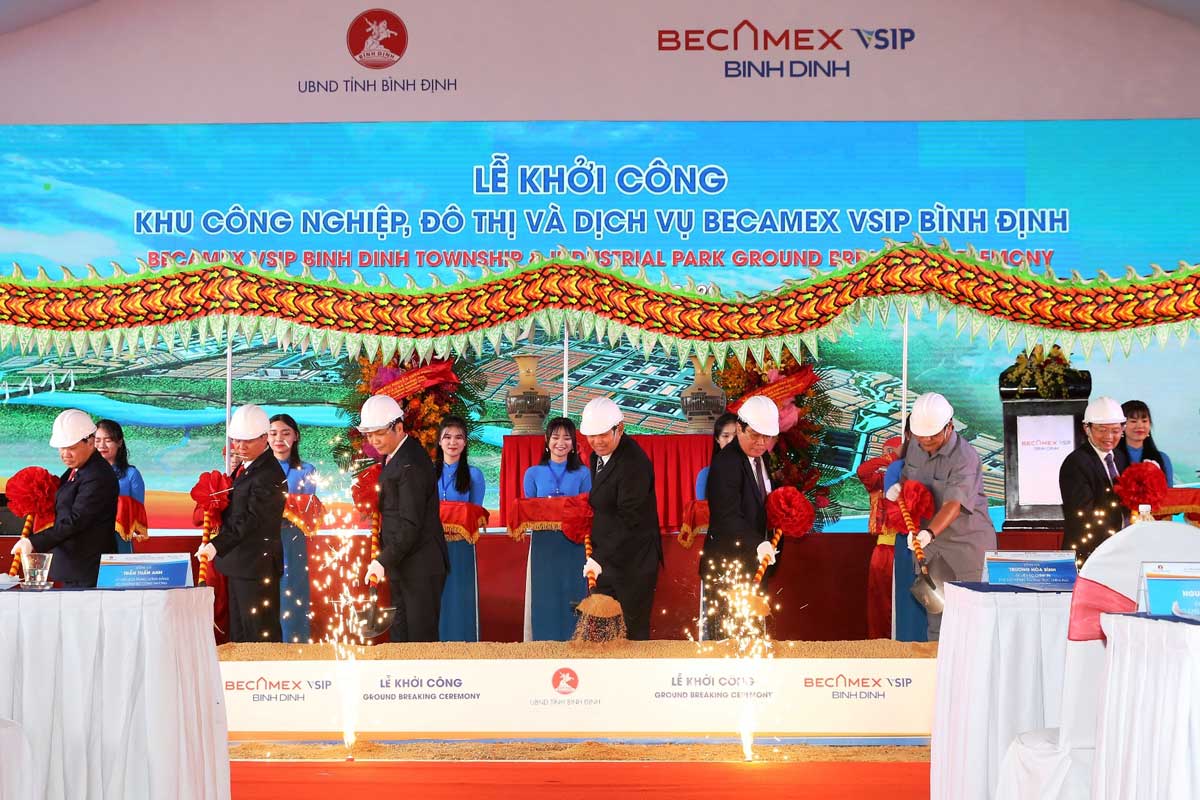 Lễ khởi công KCN Becamex Bình Định