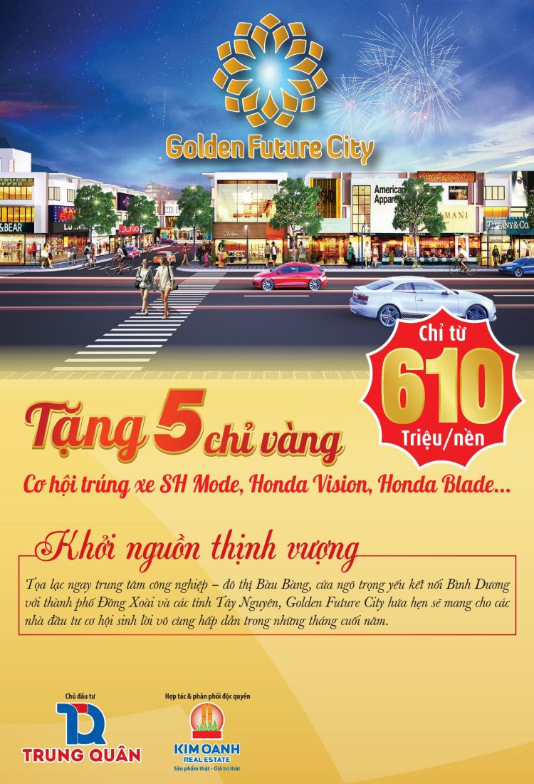 Giá bán Golden Future City Bình Dương