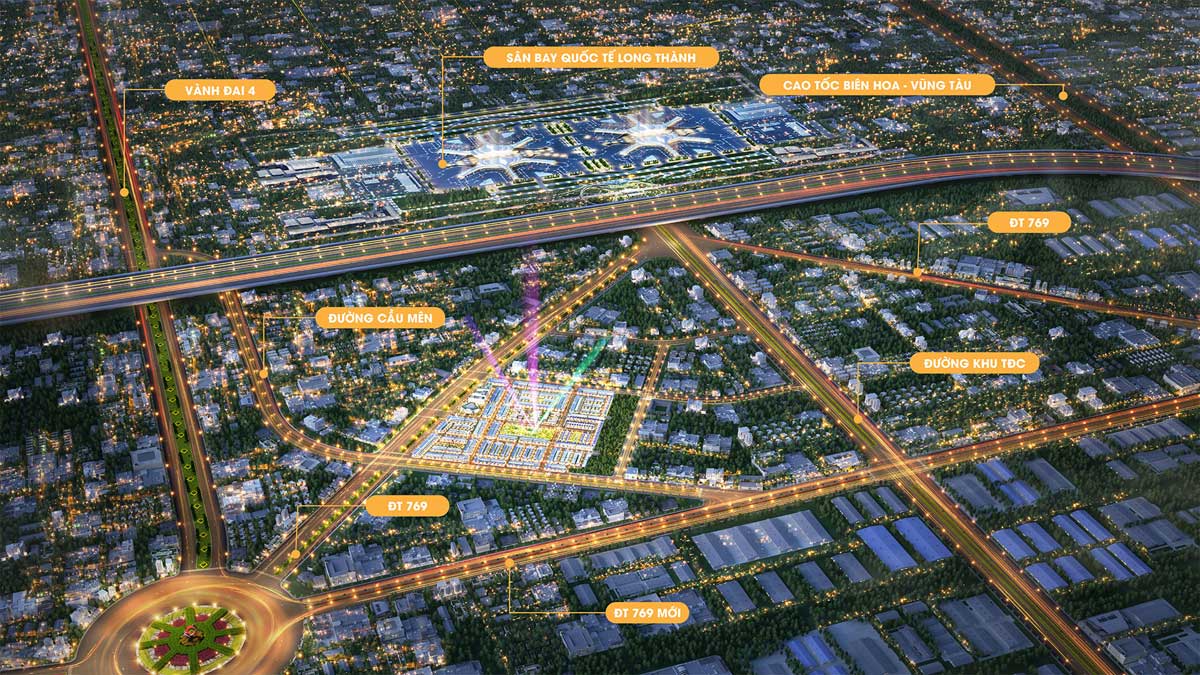 Tổng thể toàn khu vực Dự án Century City Long Thành Đồng Nai
